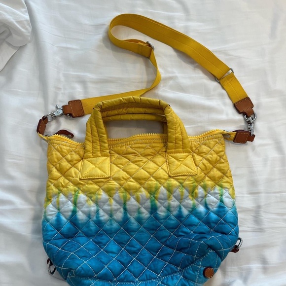 Blue and yellow MZ Wallace designer bag - Picture 3 of 7